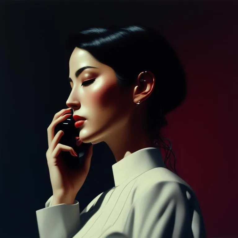 woman on a phone